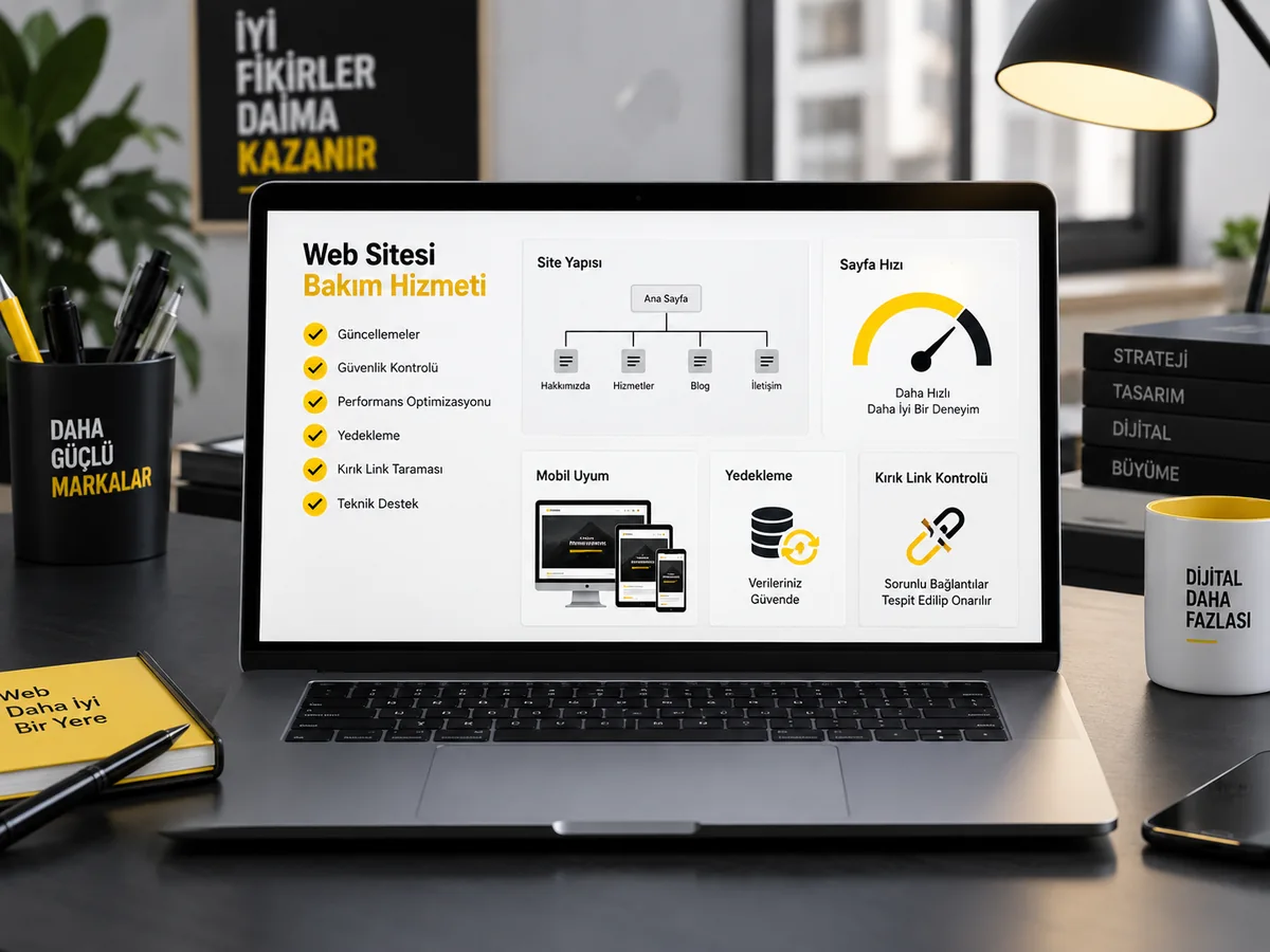 Site bakım kontrol listesi, sayfa yapısı ve teknik SEO inceleme ekranı
